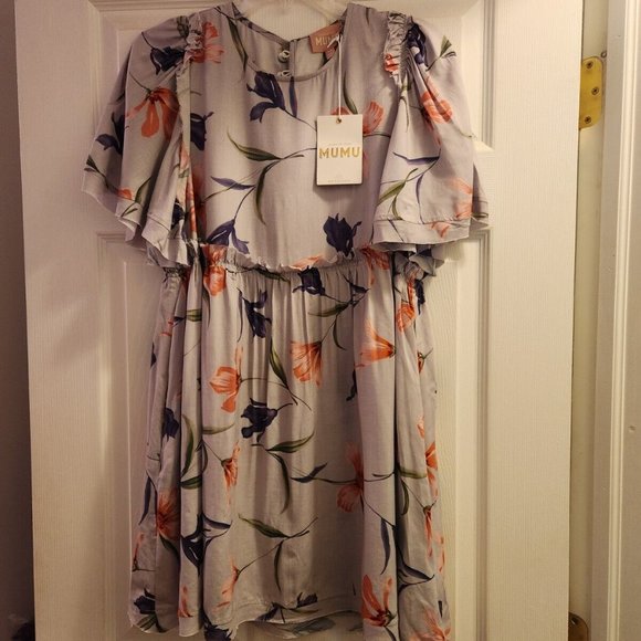 NWT Show Me Your MuMu Brooks Baby Doll Mini Dress Lila Lolita Breeze size XS - Picture 2 of 6